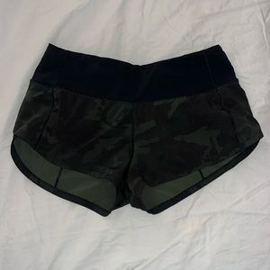 Camo Lululemon shorts